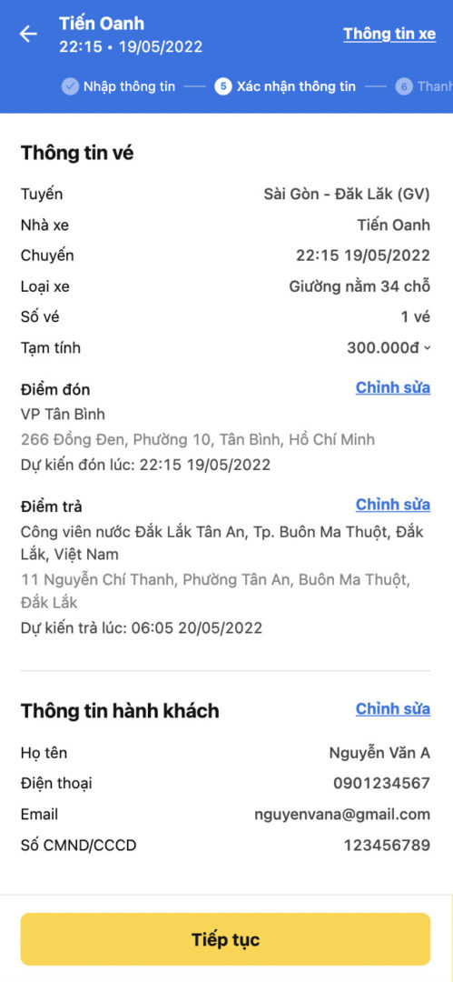 Đặt xe đi Buôn Ma Thuột