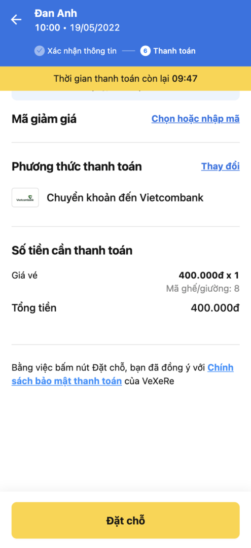 Đặt xe đi Bình Thuận