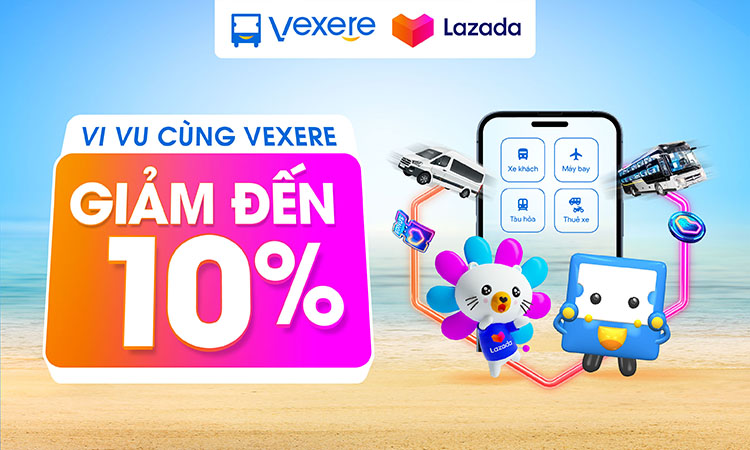 ưu đãi vé xe khách lazada