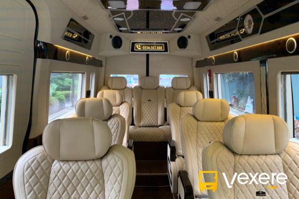 nội thất xe dream transport limousine đi lào cai