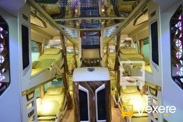 nội thất xe trà lan viên limousine giường vip đi cam ranh