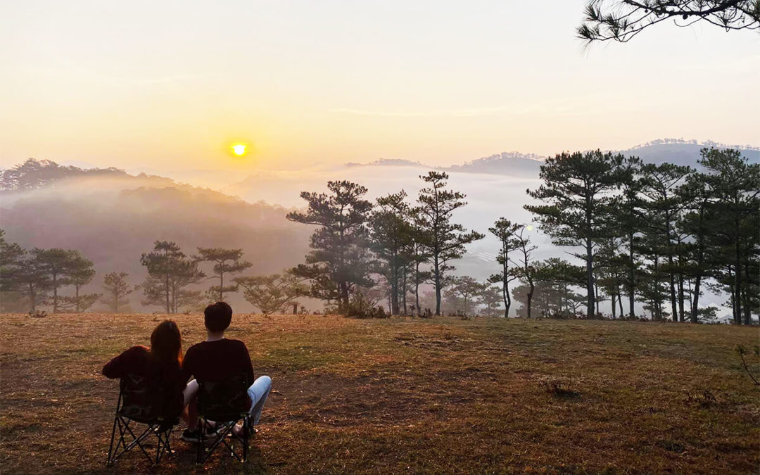 ngắm bình minh hoàng hôn đồi đa phú đà lạt