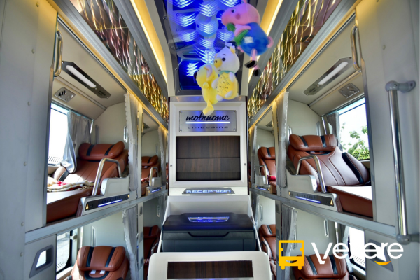 nội thất xe limousine giường nằm hạnh cafe - hà phương limousine