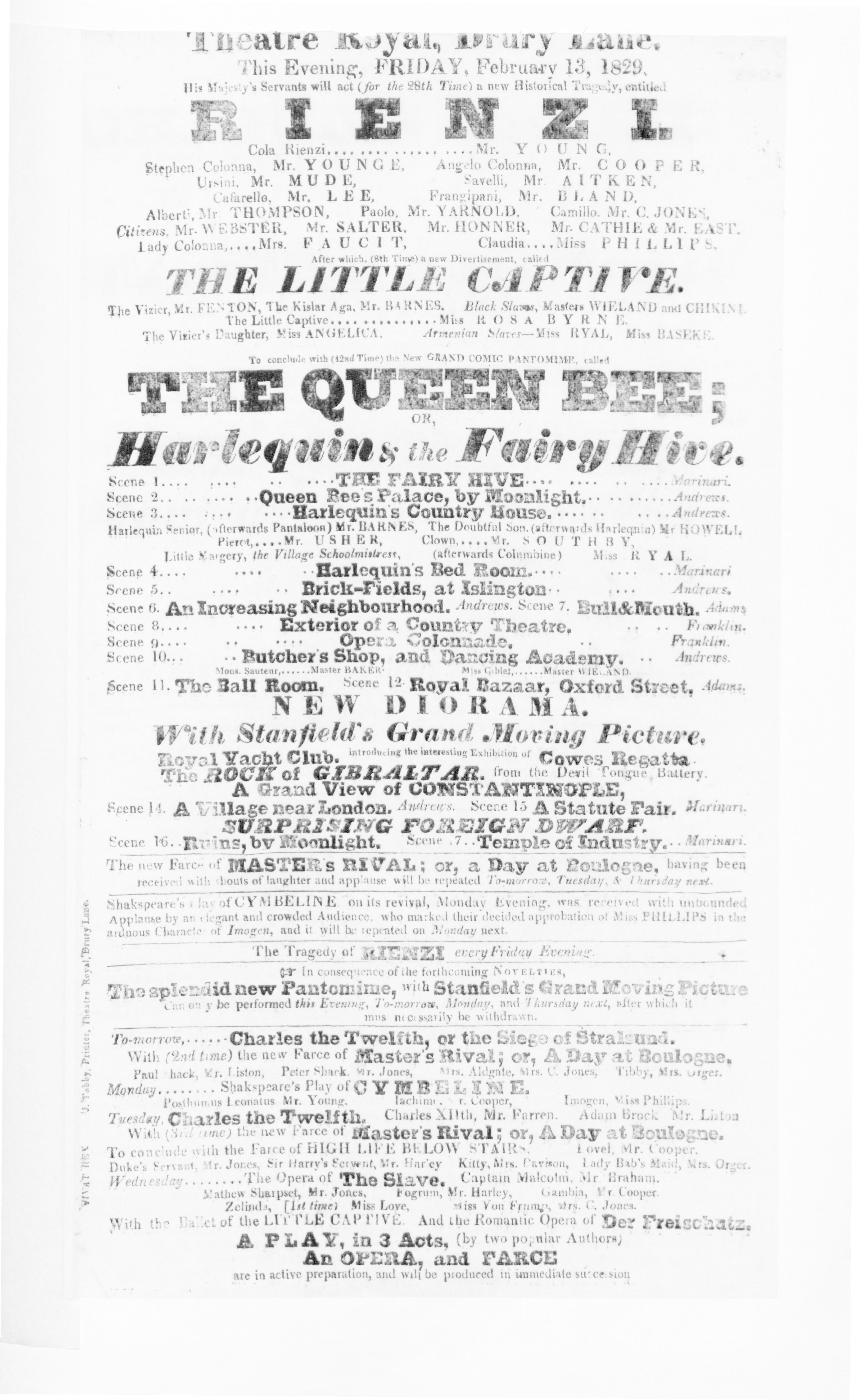 Theatre Royal, Drury Lane | London, England | Playbill | February 13 ...