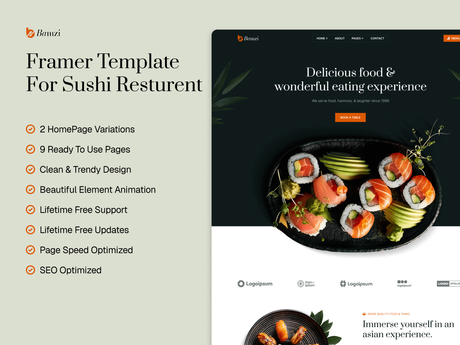 Bamzi — Restaurant Template - Image 2