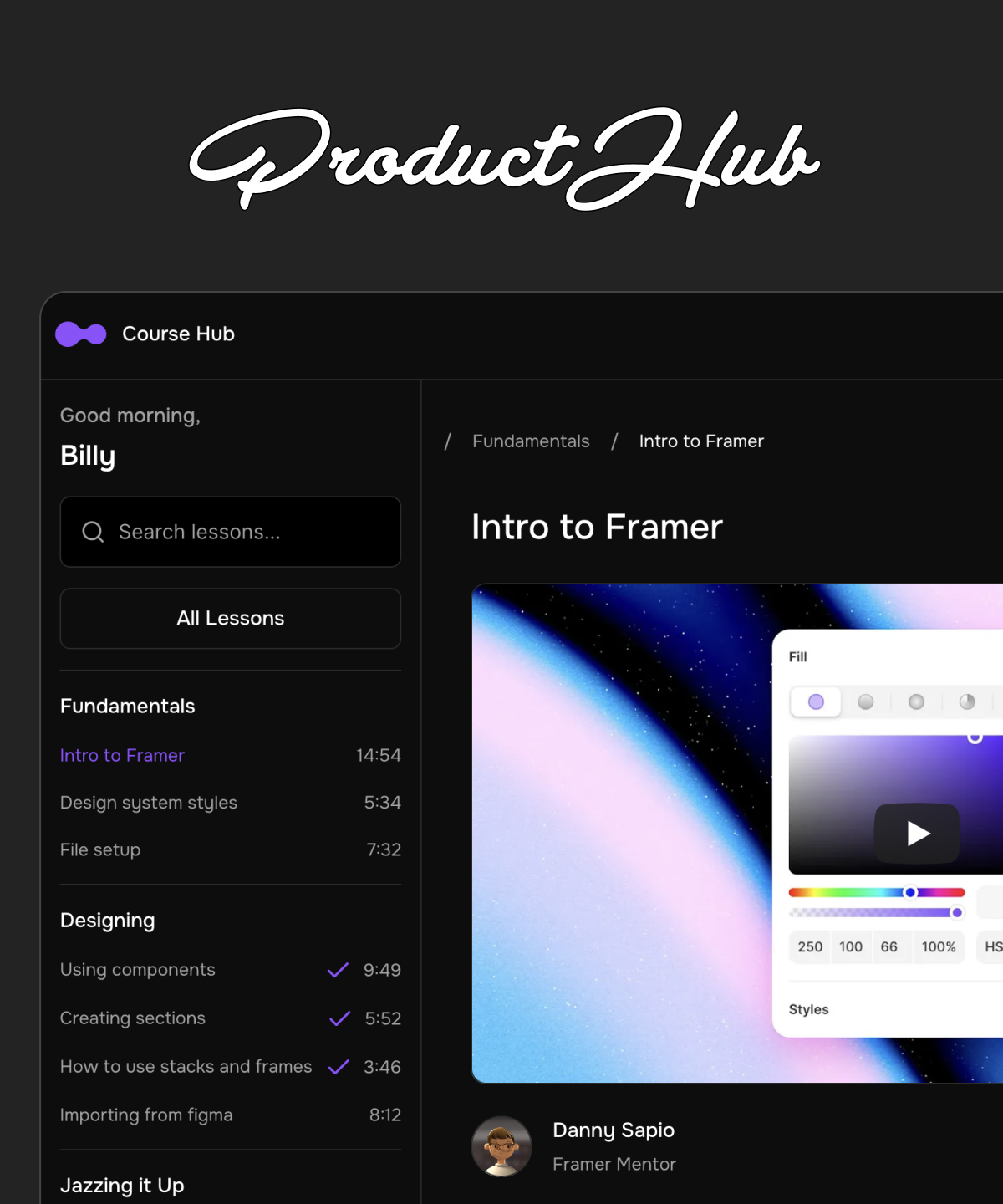 CourseHub — Online course platform
