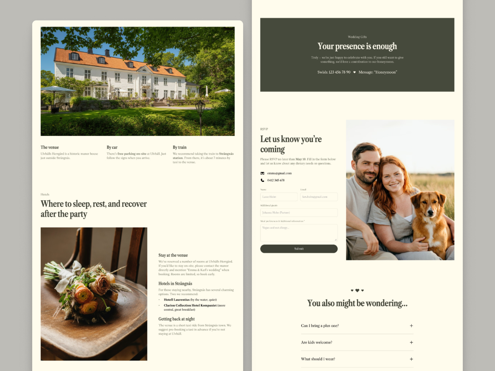 Darling — Mordern Wedding One pager - Image 3