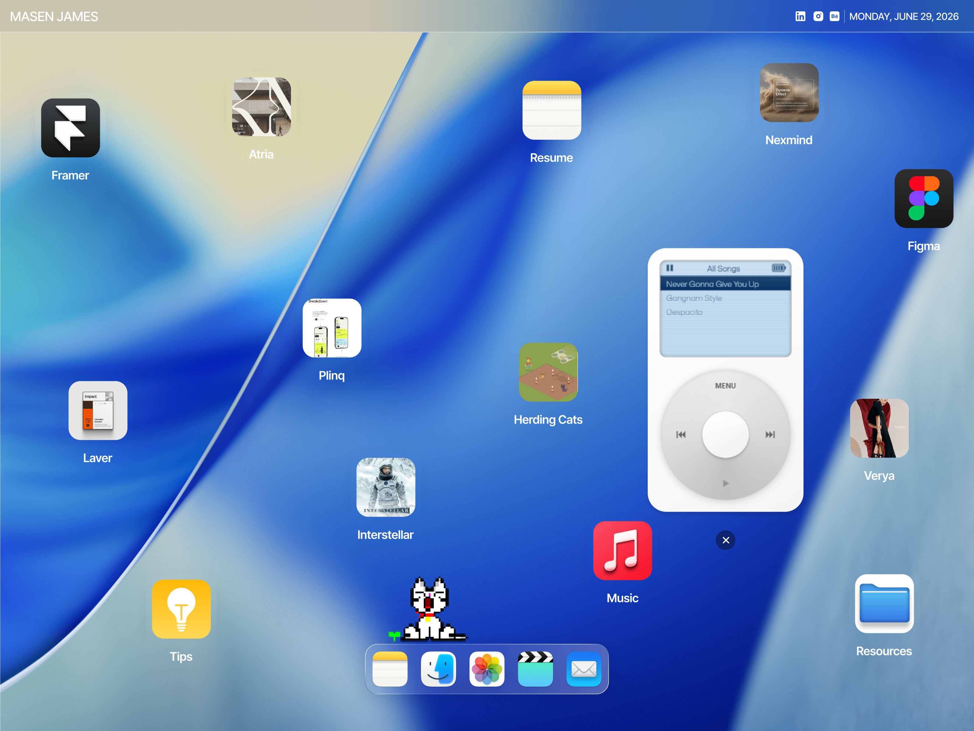 Macxfolio · Premium Mac OS Style Portfolio