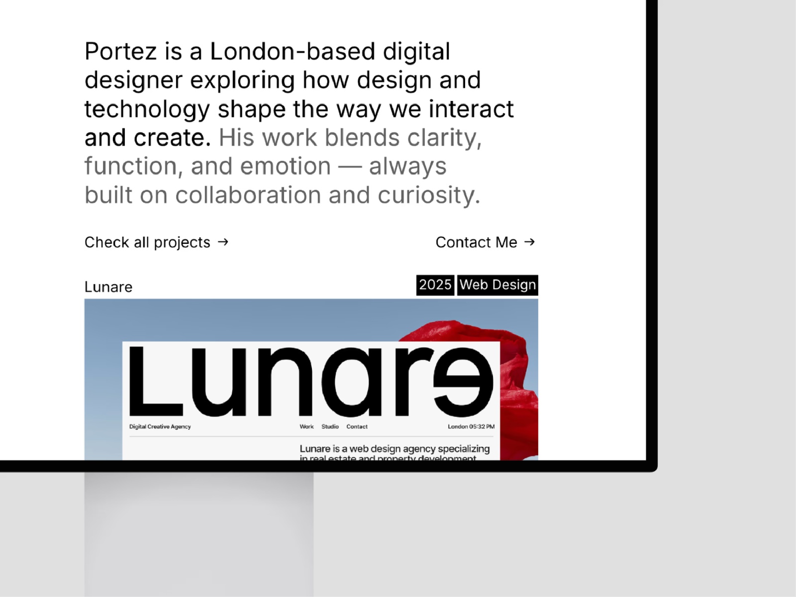 Portez — Minimal Portfolio Website Template - Image 4