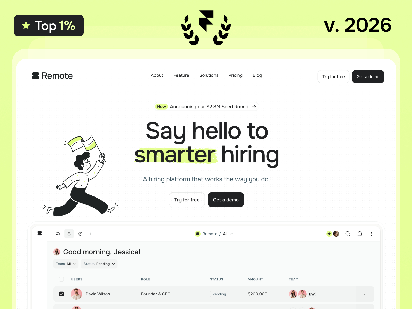 Remote — 100% editable SaaS template