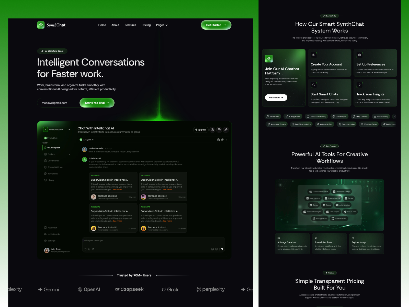 SynthChat — AI Chatbot & Productivity SaaS - Image 2