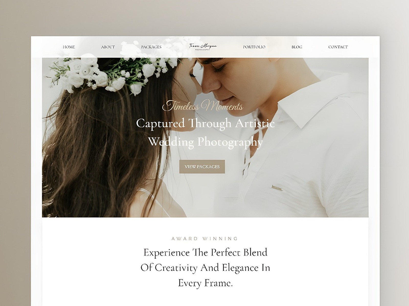 Tessa Morgan — Wedding Photography Template