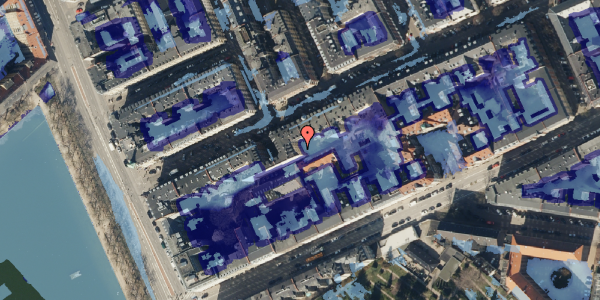 Ekstrem regn på Willemoesgade 12A, 2100 København Ø