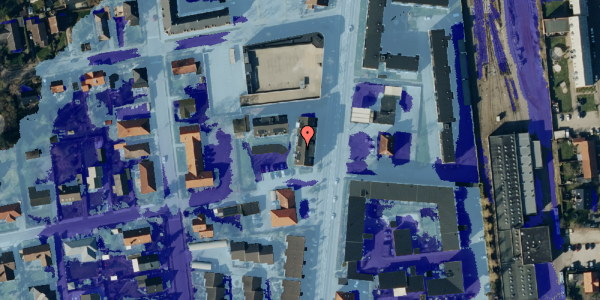 Ekstrem regn på Banegårdsgade 22, 8300 Odder