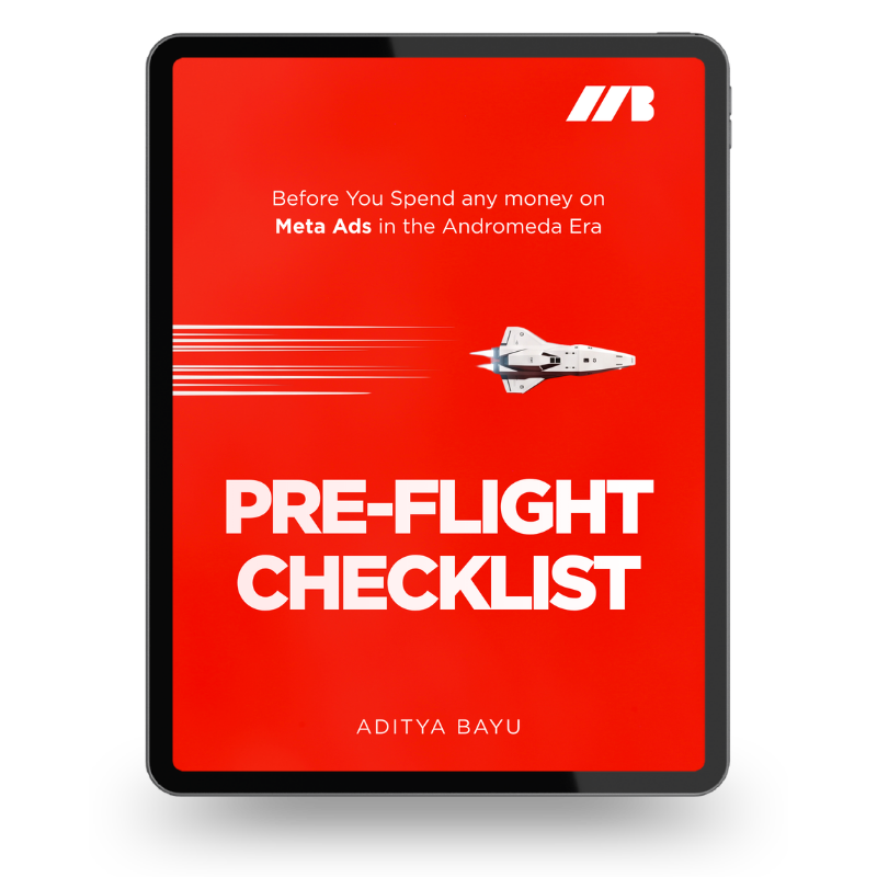 Meta Ads Pre-Flight Checklist Mockup