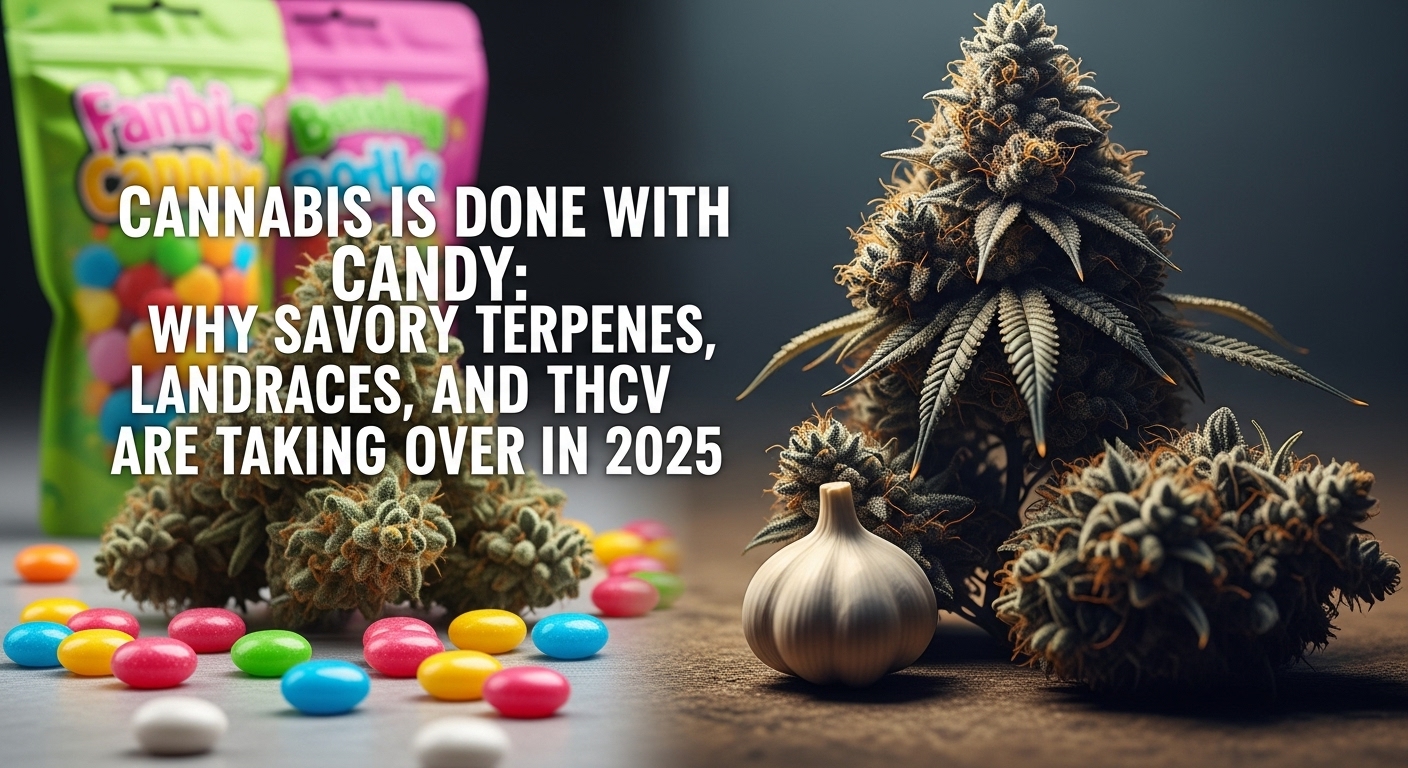Image for Cannabis Is Done With Candy: Why Savory Terpenes, Landraces, and THCV Are Taking Over in 2026