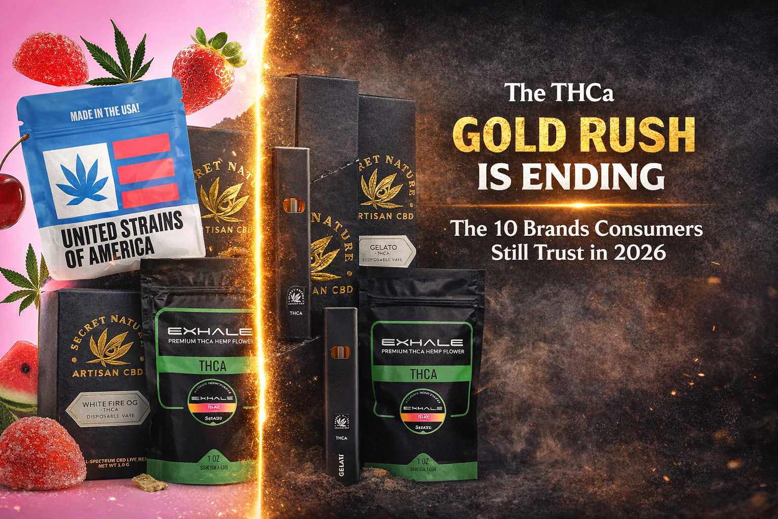 Image for The THCa Gold Rush Is Ending: The 10 Brands Consumers Still Trust in 2026