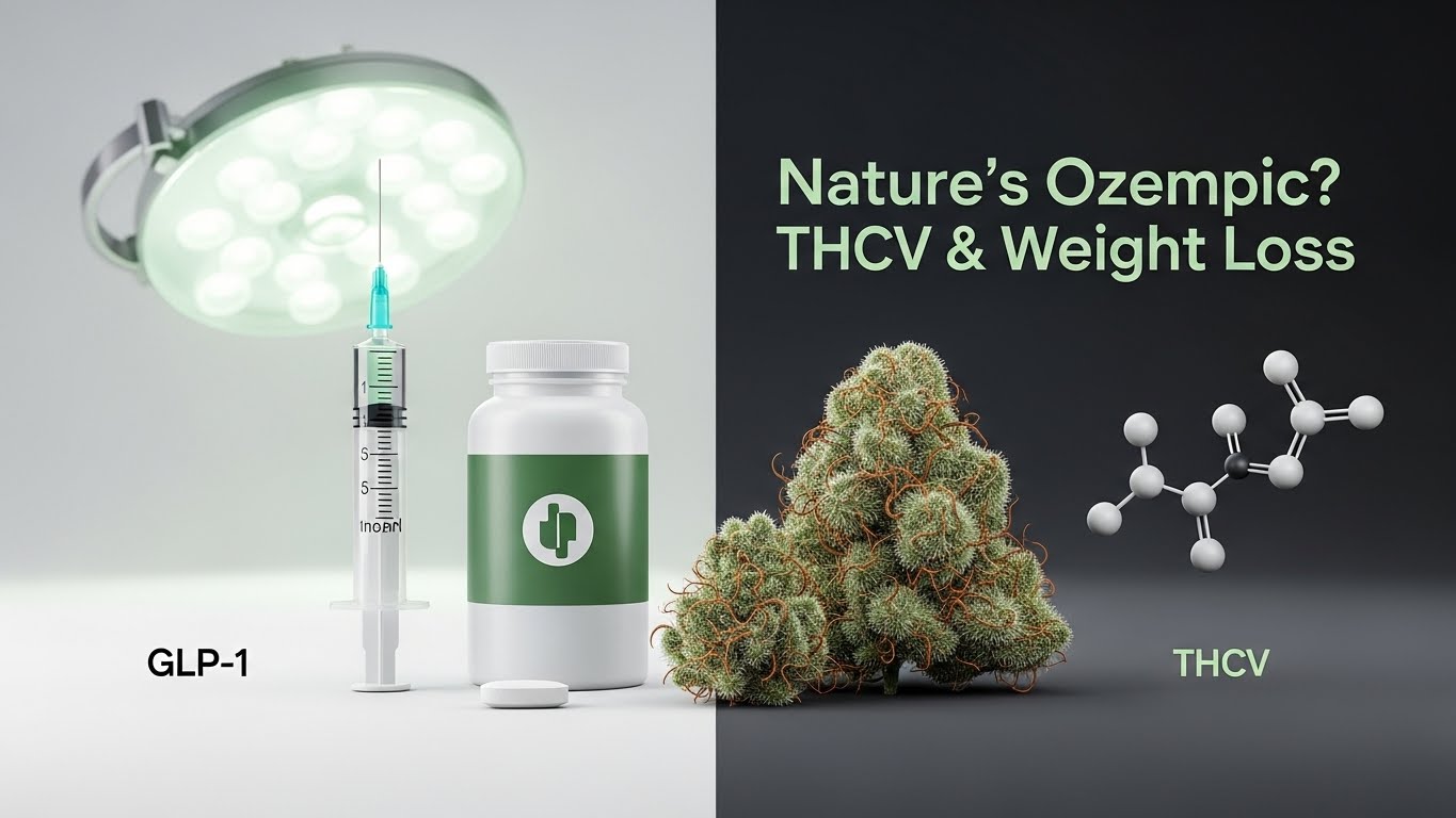 Infographic of THCV molecular structure