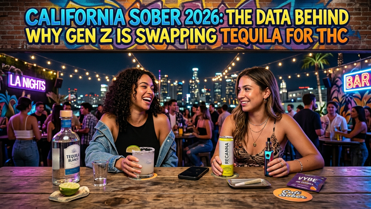 Image for California Sober 2026: The Data Behind Why Gen Z is Swapping Tequila for THC