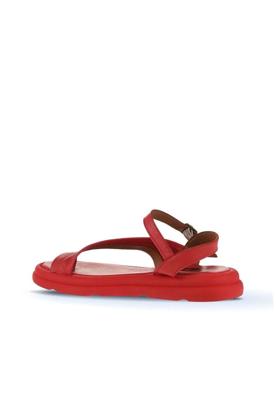 Bueno Shoes Kırmızı Deri Kadın Parmak Arası Sandalet wa