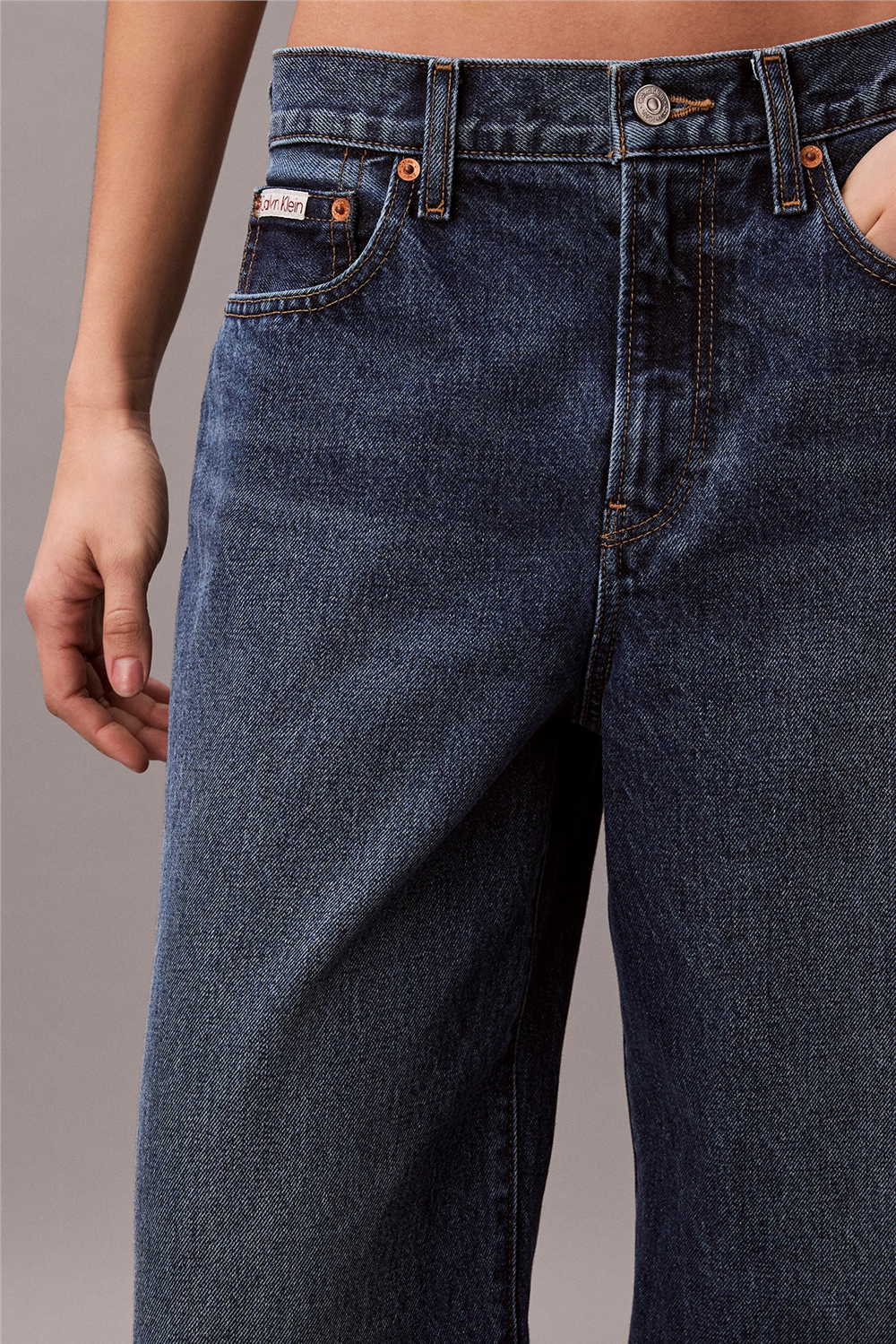 Calvin Klein The Wide Leg indigo Julius Kadın Jean Pantolon Mavi