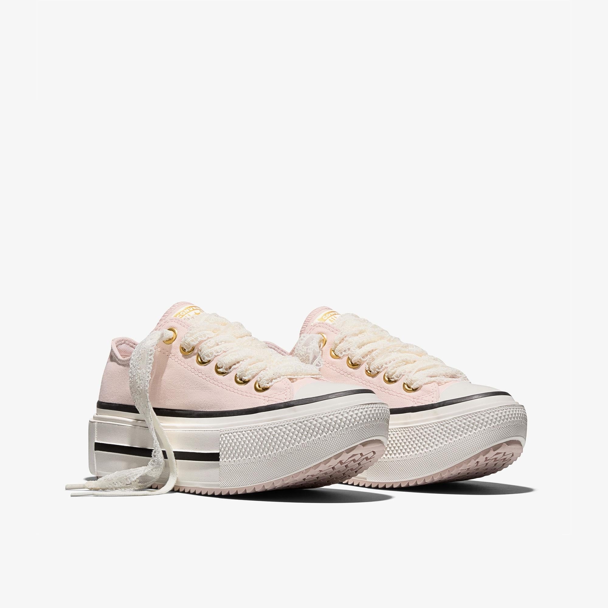 Converse Chuck Taylor All Star Double Stack Lift Pembe Sneaker