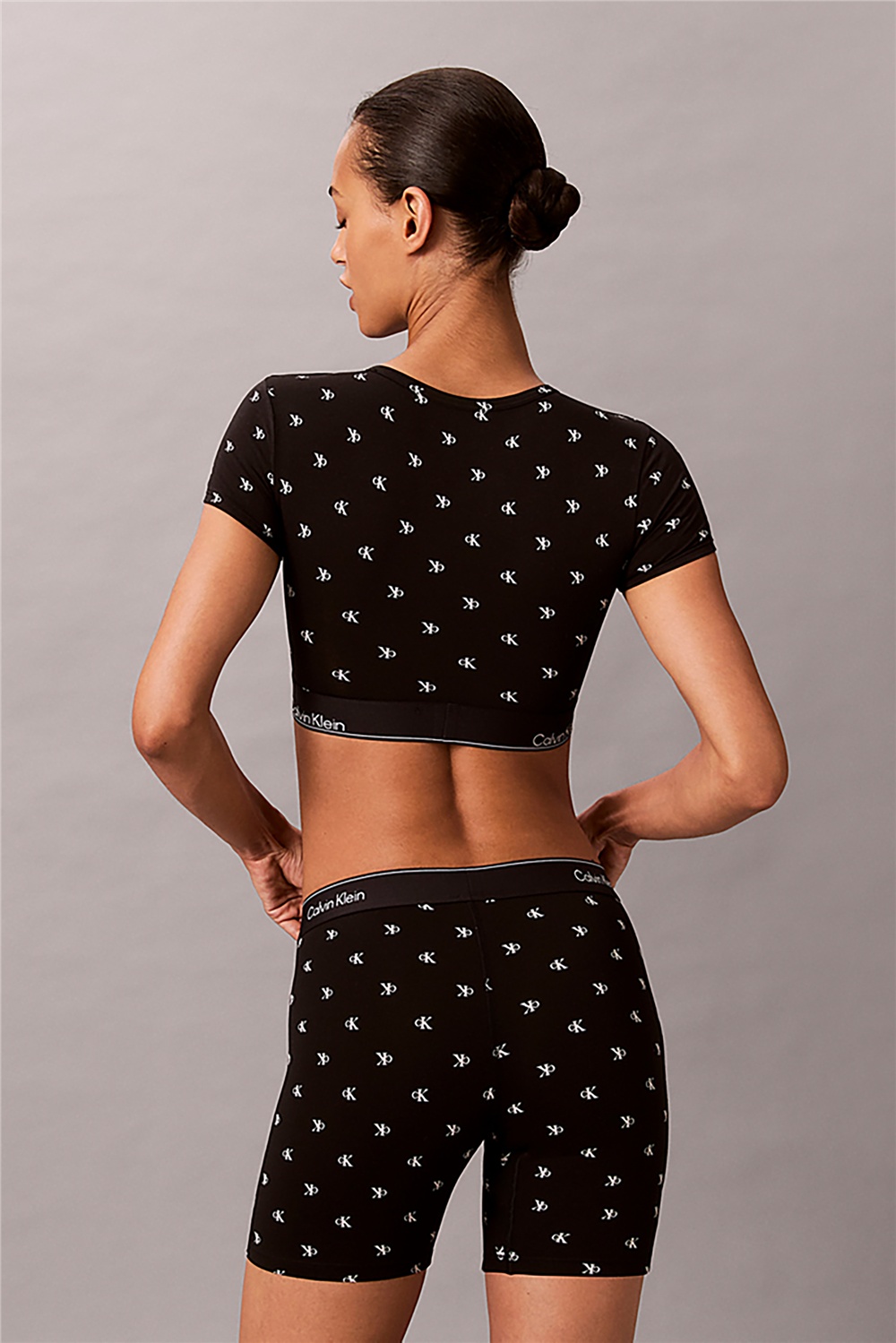 Calvin Klein T-Shirt Bralette Kadın Sütyen Gri