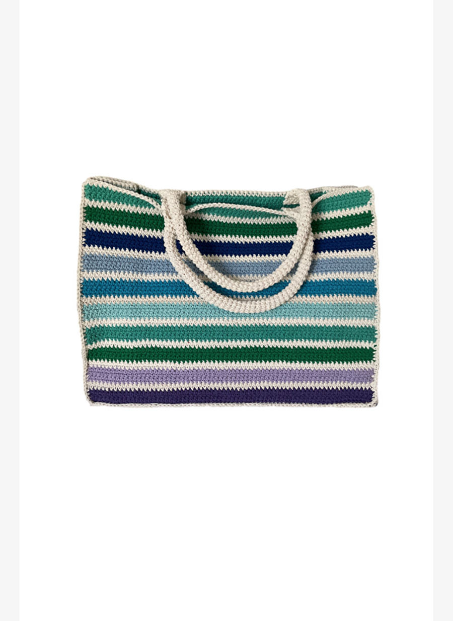 STRIPE Makrome Handbag-Model Bedensiz