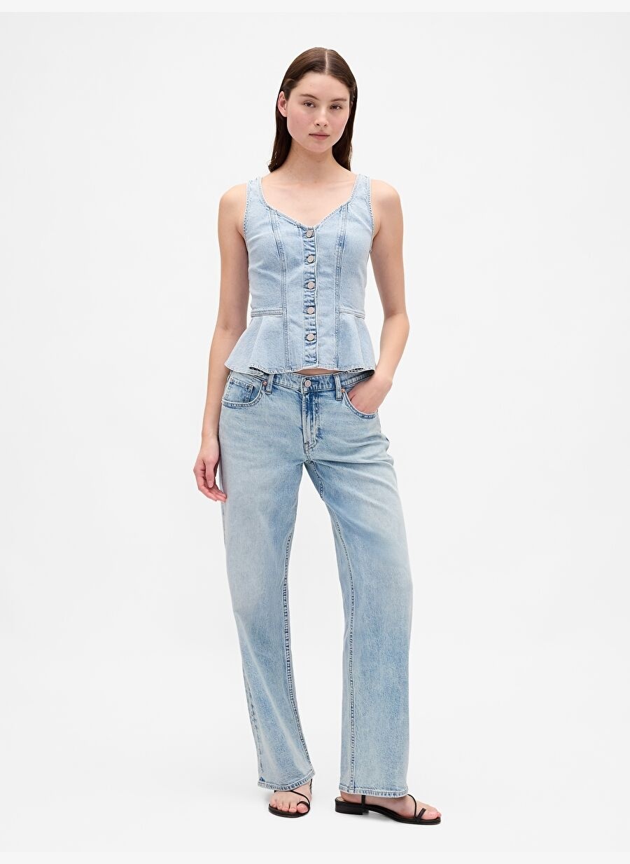 Low Rise ' Jean Pantolon