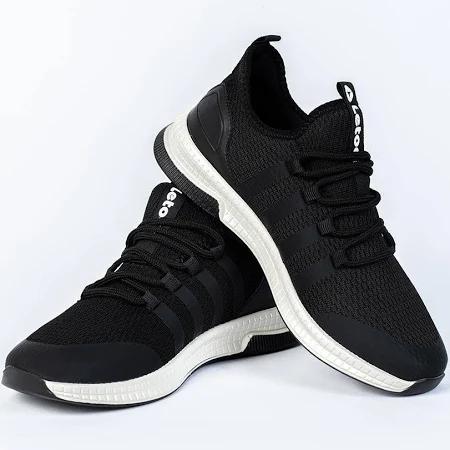 Letoon Unisex Siyah Beyaz Spor Ayakkabı