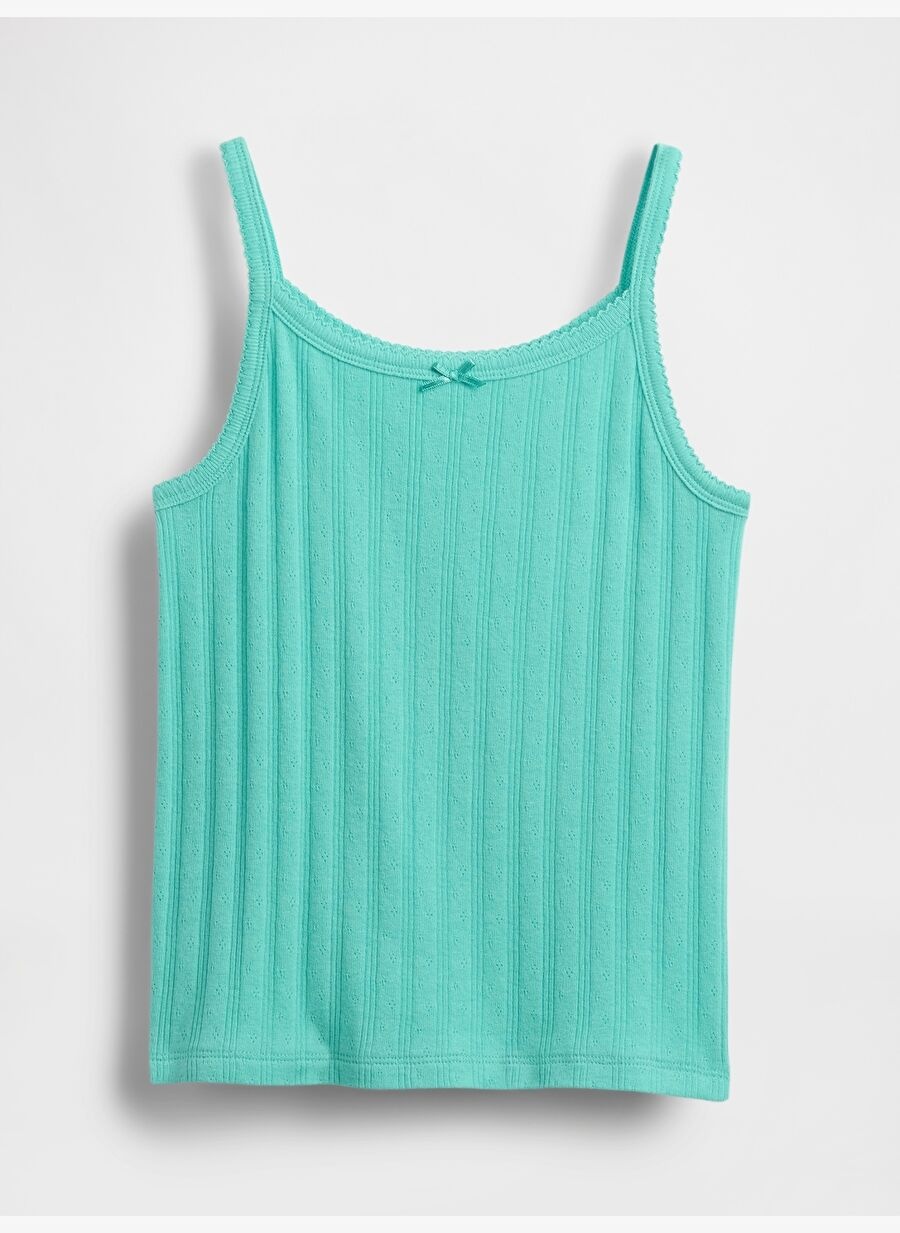 Pointelle Fitilli Cami Bluz - Yaş