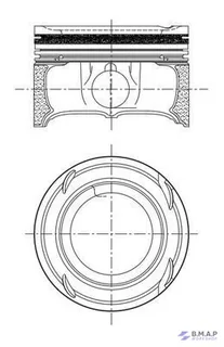 PISTON + bạc Mercedes-Benz - MAHLE 001 PI 00200 000