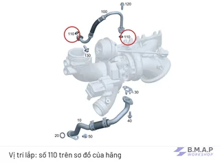 O-RING- SEAL ống nhớt vào turbo M274 Mercedes-Benz - Genuine Mercedes-Benz A0249971045