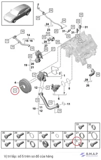 Bulong bơm nước Porsche - Genuine Porsche PAF911219