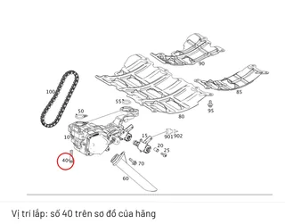Ốc bơm nhớt M274