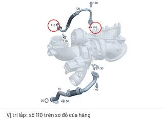 O-RING- SEAL ống nhớt vào turbo M274