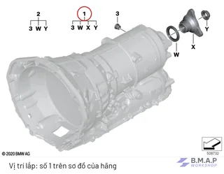 Bộ phốt đuôi hộp số BMW - ZF 24008743412