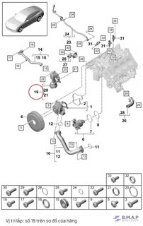 Van nước sưởi Porsche - Genuine Porsche 9A712167800