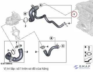 Feed line BMW - Victor Reinz 11537639998