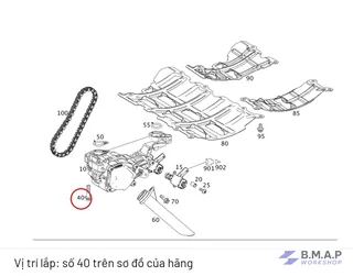Ốc bơm nhớt M274 Mercedes-Benz - Genuine Mercedes-Benz A1669900422