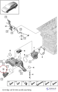 Thermostat 971 Porsche - Genuine Porsche PAB121115A