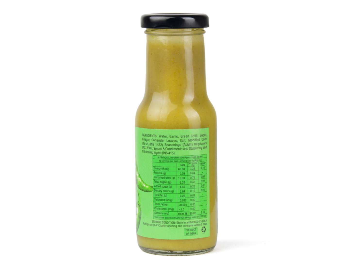 Neo Foods Green Chilli Sauce 215g