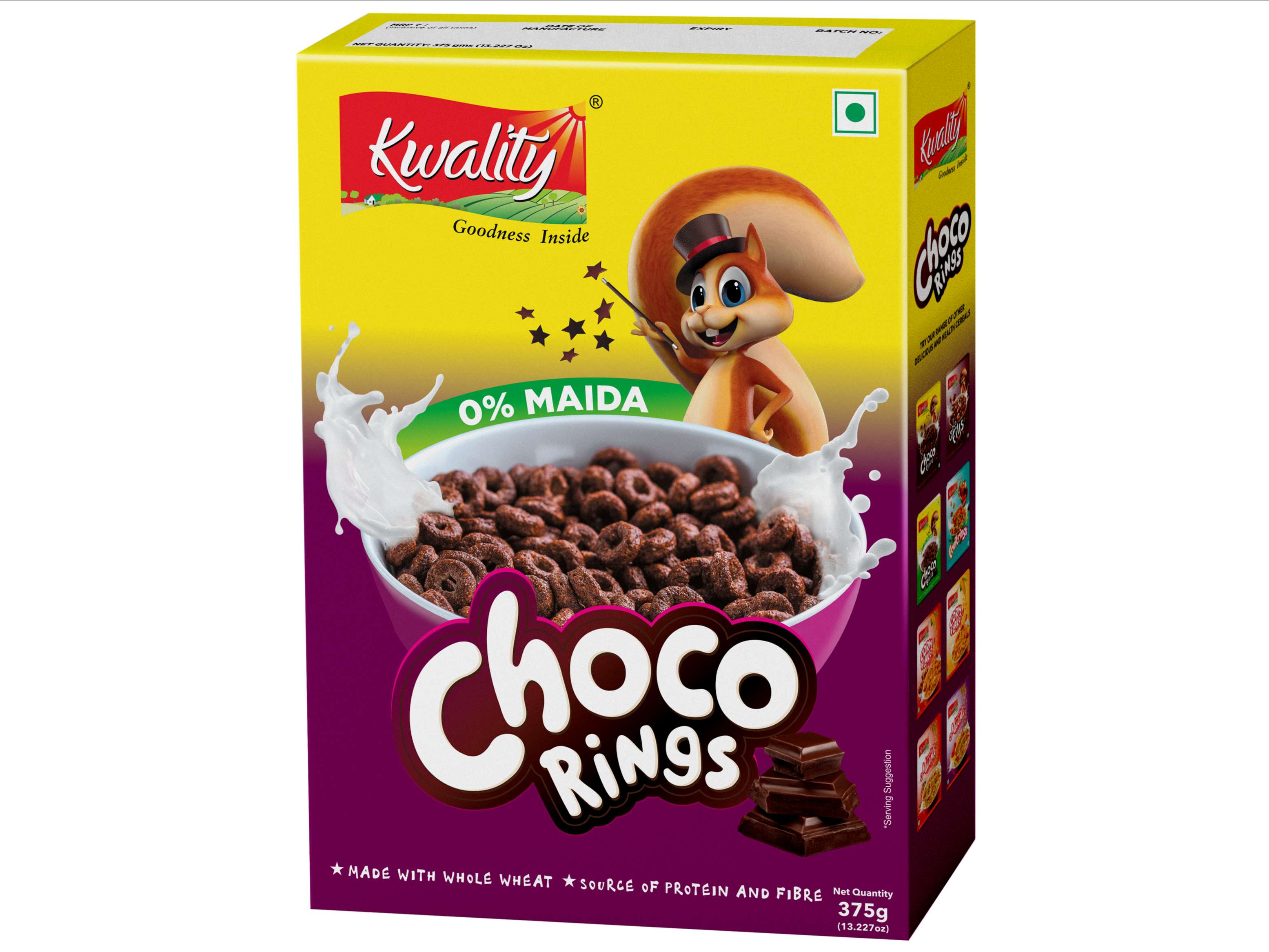 Kwality Choco Rings Box  (375 g) 