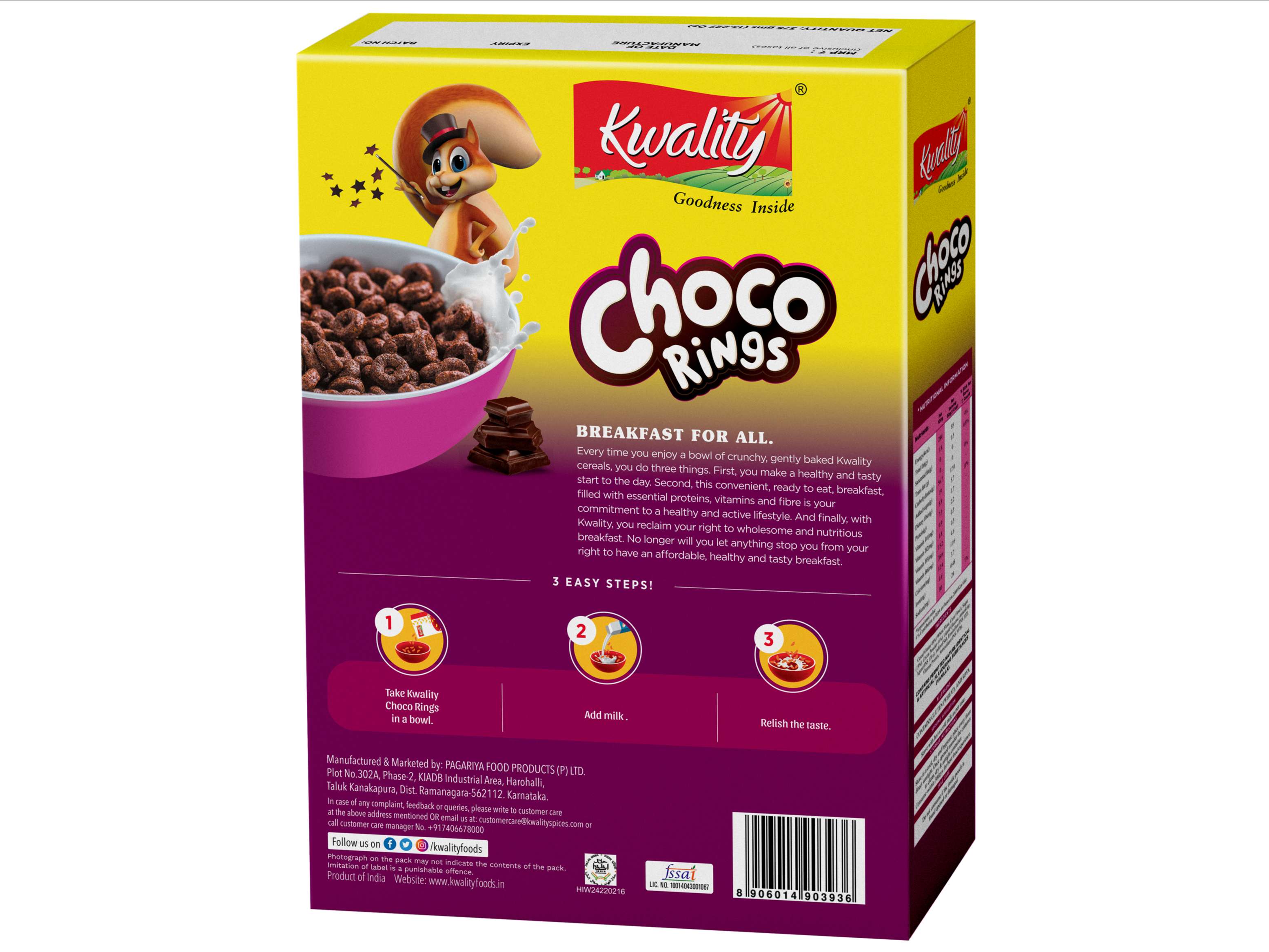 Kwality Choco Rings Box  (375 g) 