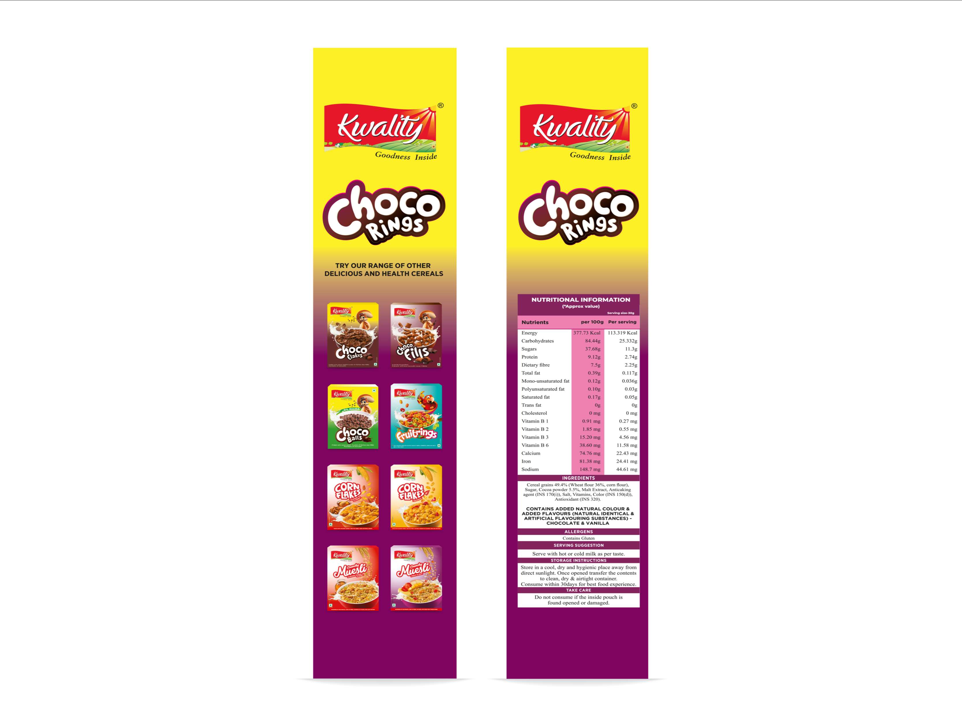 Kwality Choco Rings Box  (375 g) 