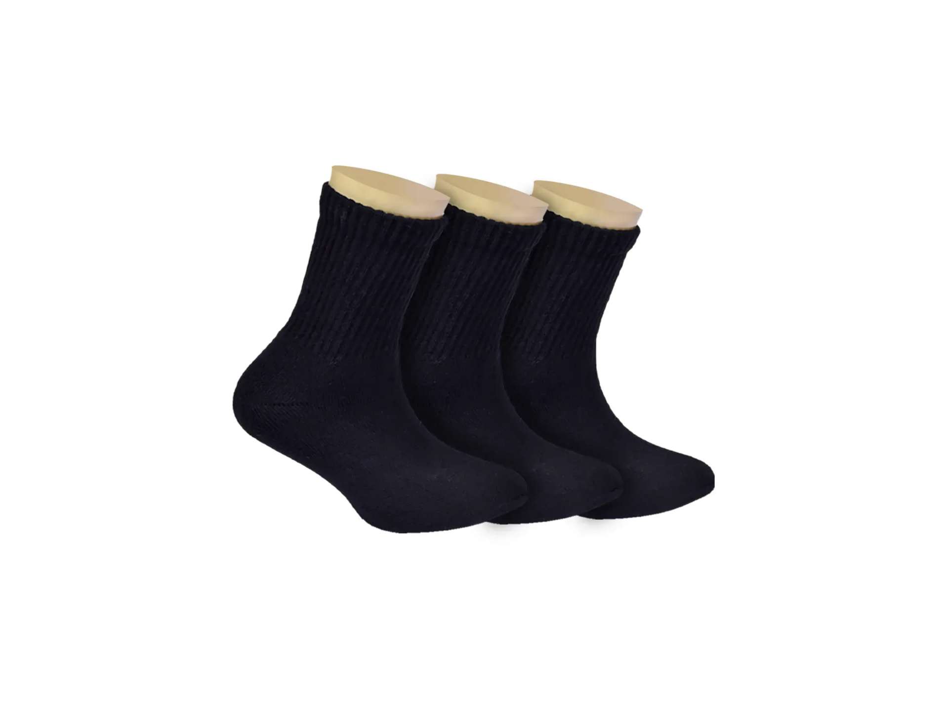 anti odour and bamboo organic cotton kids school sports socks black pack of 3