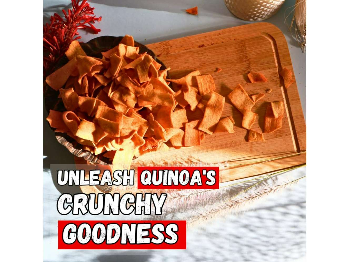 Healthy Master Quinoa Chips Peri-Peri | Baked & Delicious Snack  - 500 Gram