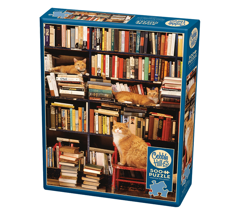 Puzzle 500: Gotham Bookstore Cats Profile Image