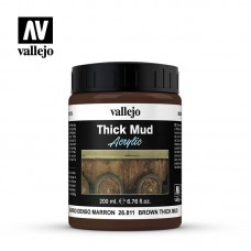 【桌遊老爹】Acrylicos Vallejo - 棕色厚泥 Brown Thick Mud - 26811