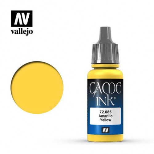 【桌遊老爹】Acrylicos Vallejo - 黃色墨水 Yellow Ink - 72085